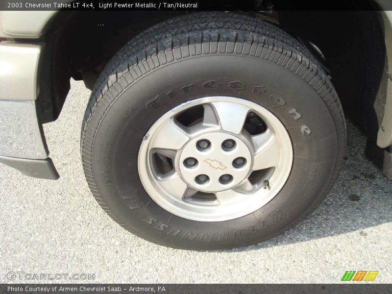 Light Pewter Metallic / Tan/Neutral 2003 Chevrolet Tahoe LT 4x4