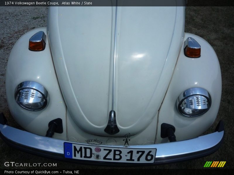 Atlas White / Slate 1974 Volkswagen Beetle Coupe