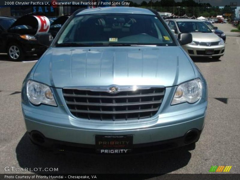 Clearwater Blue Pearlcoat / Pastel Slate Gray 2008 Chrysler Pacifica LX