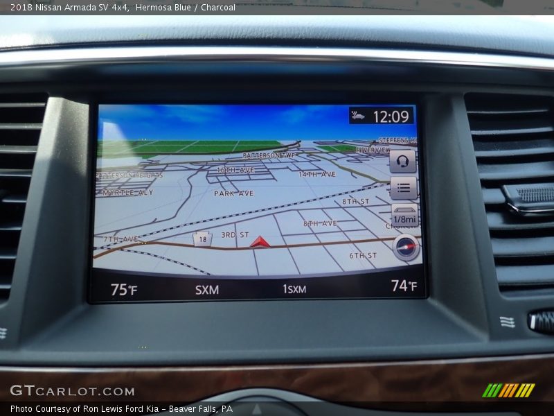 Navigation of 2018 Armada SV 4x4