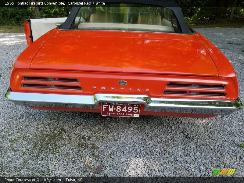 Carousel Red / White 1969 Pontiac Firebird Convertible