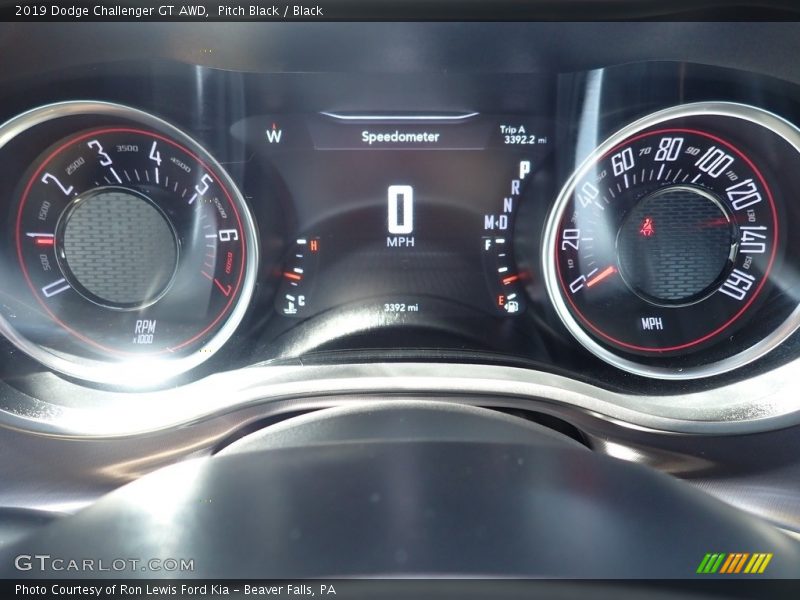 Pitch Black / Black 2019 Dodge Challenger GT AWD