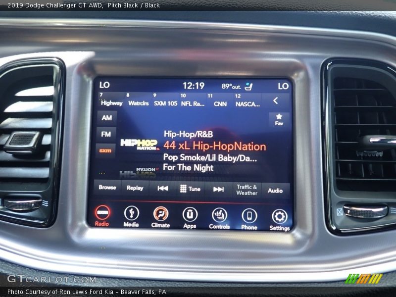 Pitch Black / Black 2019 Dodge Challenger GT AWD