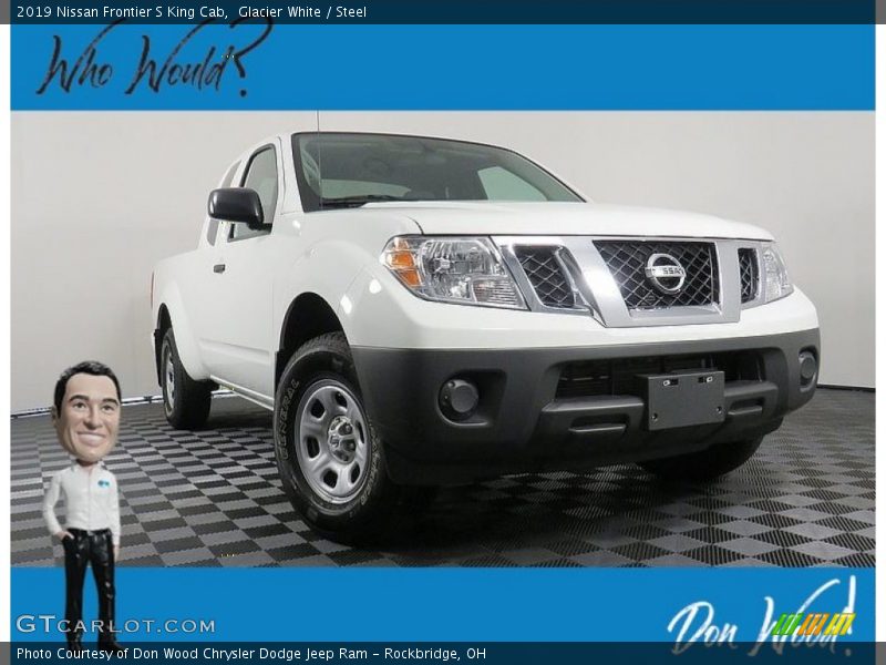 Glacier White / Steel 2019 Nissan Frontier S King Cab