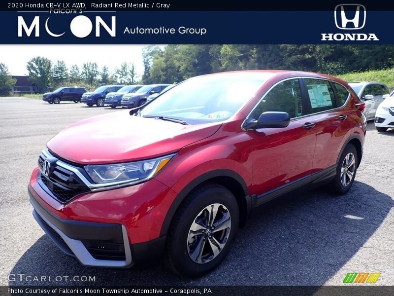 Radiant Red Metallic / Gray 2020 Honda CR-V LX AWD