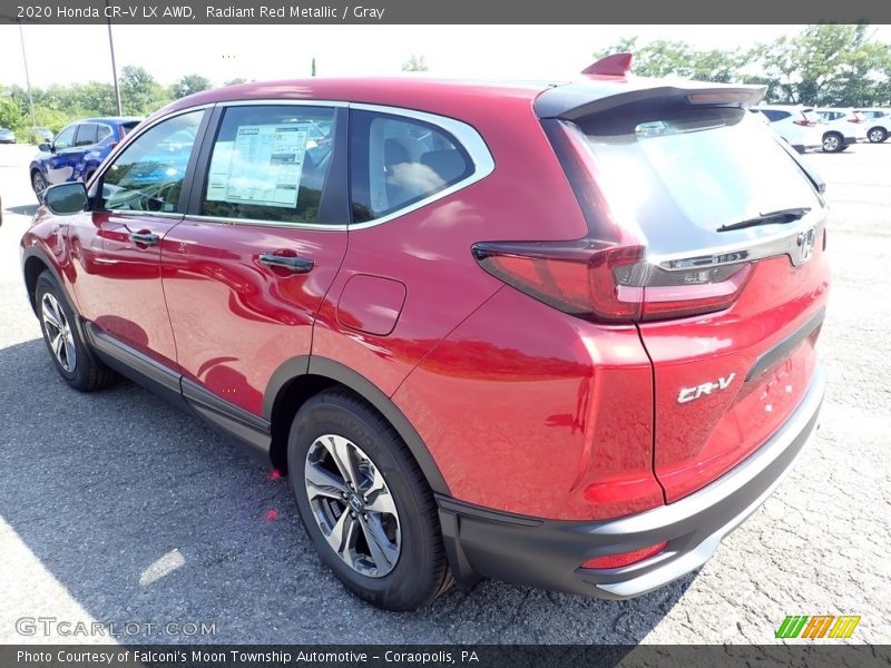 Radiant Red Metallic / Gray 2020 Honda CR-V LX AWD