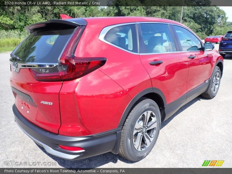 Radiant Red Metallic / Gray 2020 Honda CR-V LX AWD