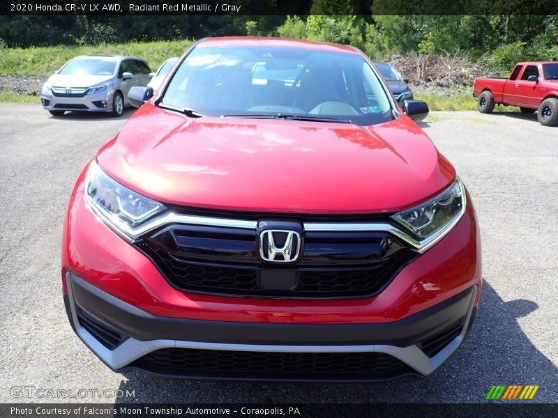 Radiant Red Metallic / Gray 2020 Honda CR-V LX AWD