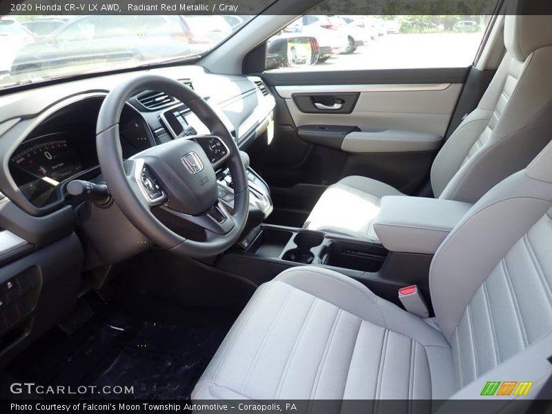 Radiant Red Metallic / Gray 2020 Honda CR-V LX AWD