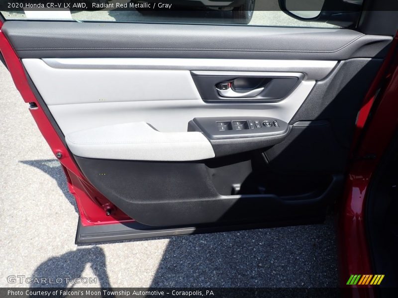 Radiant Red Metallic / Gray 2020 Honda CR-V LX AWD
