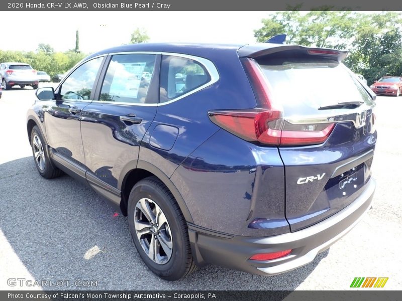 Obsidian Blue Pearl / Gray 2020 Honda CR-V LX AWD