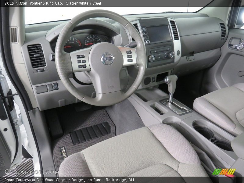 Front Seat of 2019 Frontier S King Cab