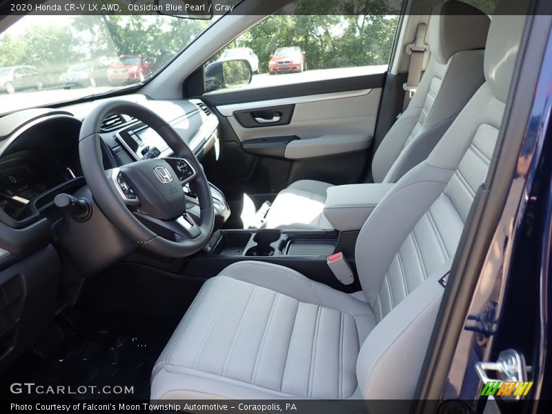 Obsidian Blue Pearl / Gray 2020 Honda CR-V LX AWD