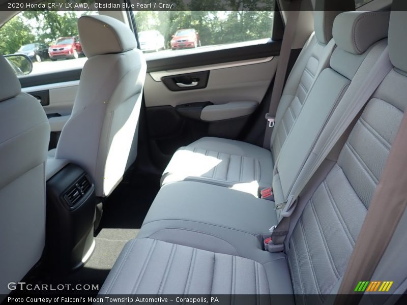 Obsidian Blue Pearl / Gray 2020 Honda CR-V LX AWD