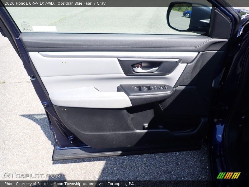 Obsidian Blue Pearl / Gray 2020 Honda CR-V LX AWD