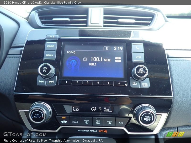Obsidian Blue Pearl / Gray 2020 Honda CR-V LX AWD