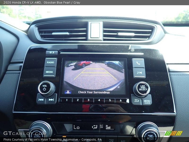 Obsidian Blue Pearl / Gray 2020 Honda CR-V LX AWD