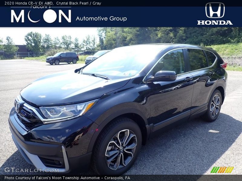 Crystal Black Pearl / Gray 2020 Honda CR-V EX AWD