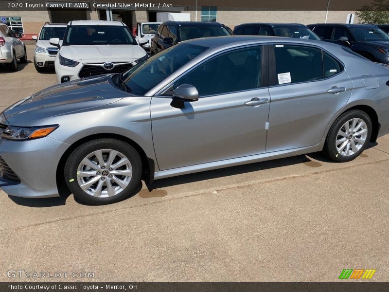 Celestial Silver Metallic / Ash 2020 Toyota Camry LE AWD