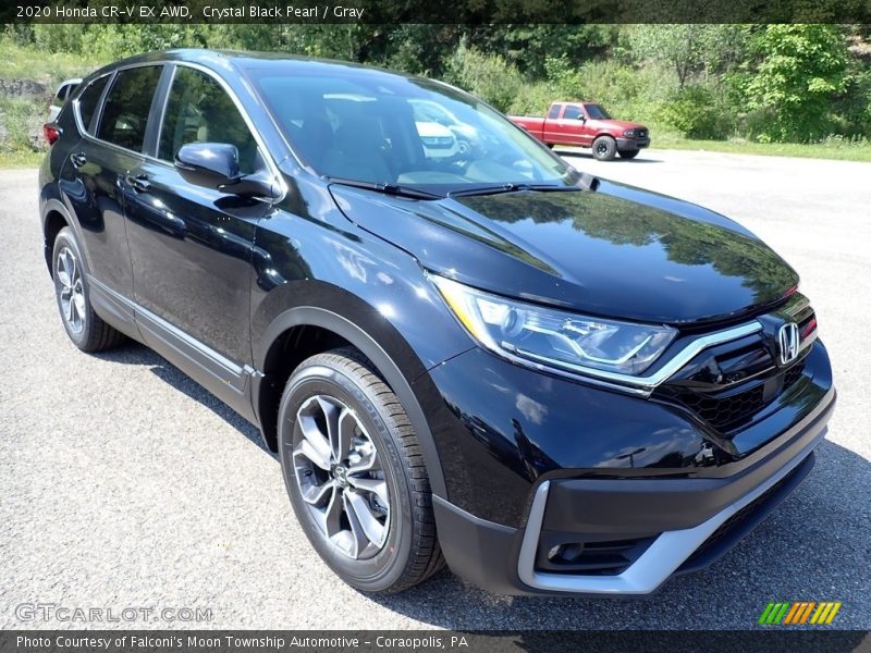 Crystal Black Pearl / Gray 2020 Honda CR-V EX AWD