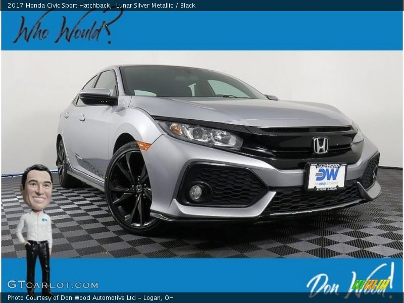 Lunar Silver Metallic / Black 2017 Honda Civic Sport Hatchback