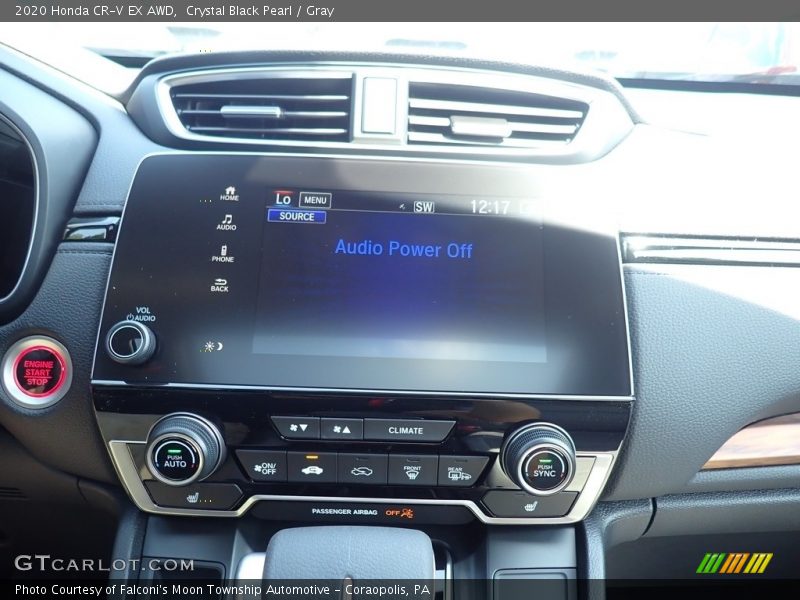 Crystal Black Pearl / Gray 2020 Honda CR-V EX AWD