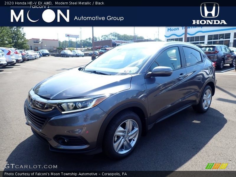 Modern Steel Metallic / Black 2020 Honda HR-V EX AWD