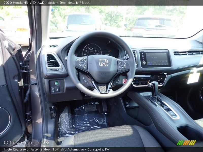 Modern Steel Metallic / Black 2020 Honda HR-V EX AWD