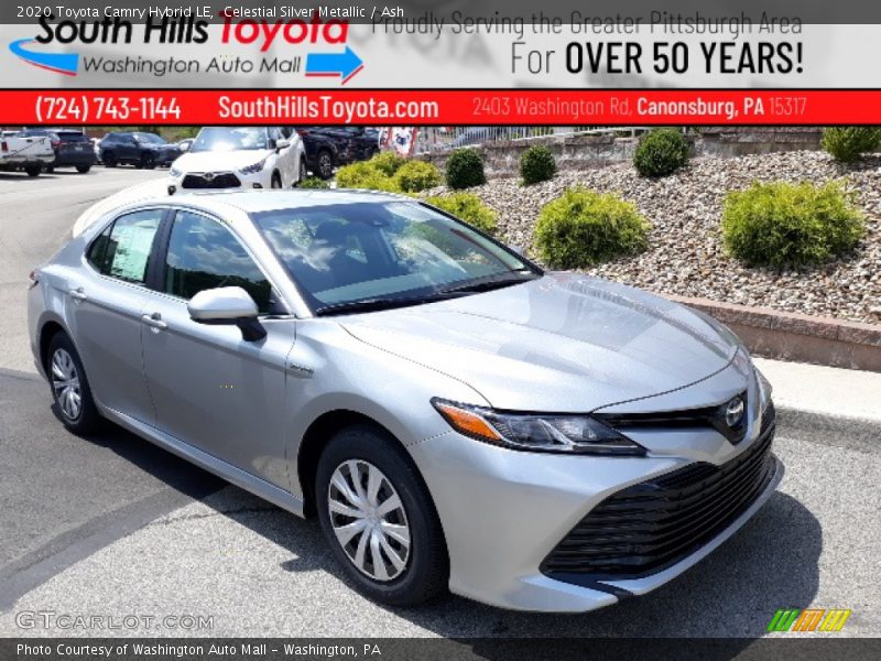 Celestial Silver Metallic / Ash 2020 Toyota Camry Hybrid LE