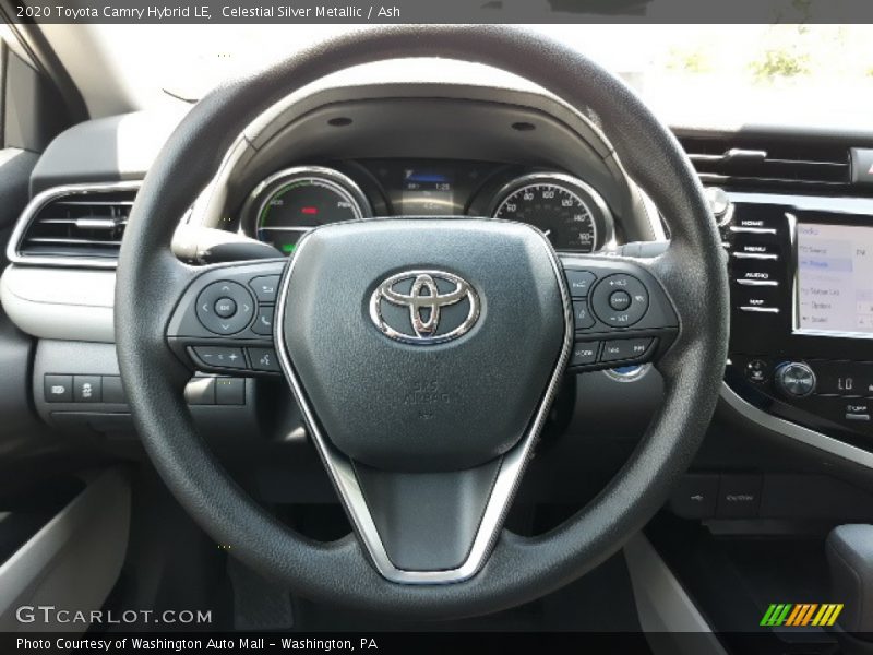 Celestial Silver Metallic / Ash 2020 Toyota Camry Hybrid LE