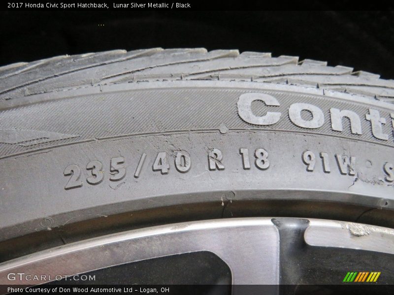Lunar Silver Metallic / Black 2017 Honda Civic Sport Hatchback
