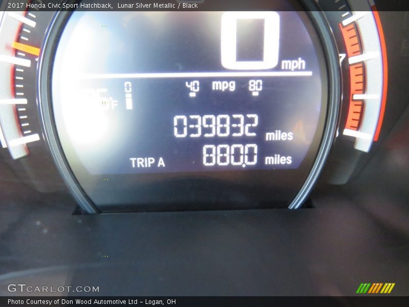 Lunar Silver Metallic / Black 2017 Honda Civic Sport Hatchback