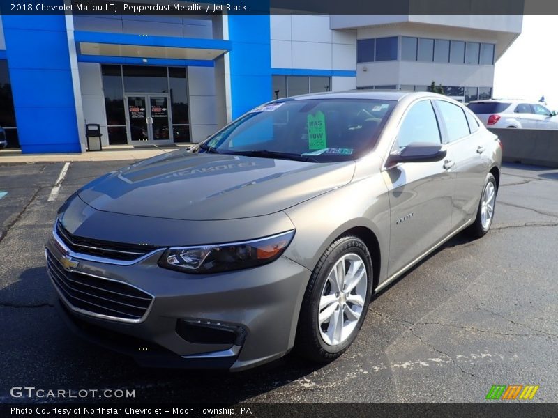 Pepperdust Metallic / Jet Black 2018 Chevrolet Malibu LT