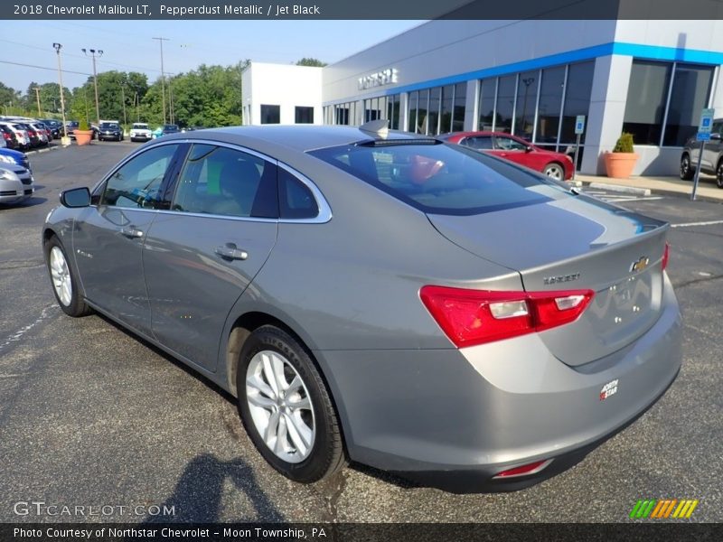 Pepperdust Metallic / Jet Black 2018 Chevrolet Malibu LT