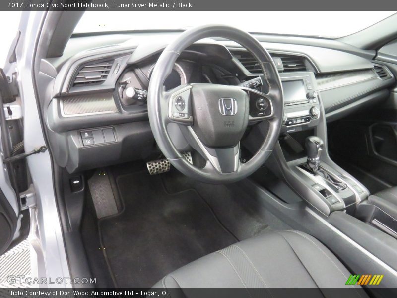 Lunar Silver Metallic / Black 2017 Honda Civic Sport Hatchback