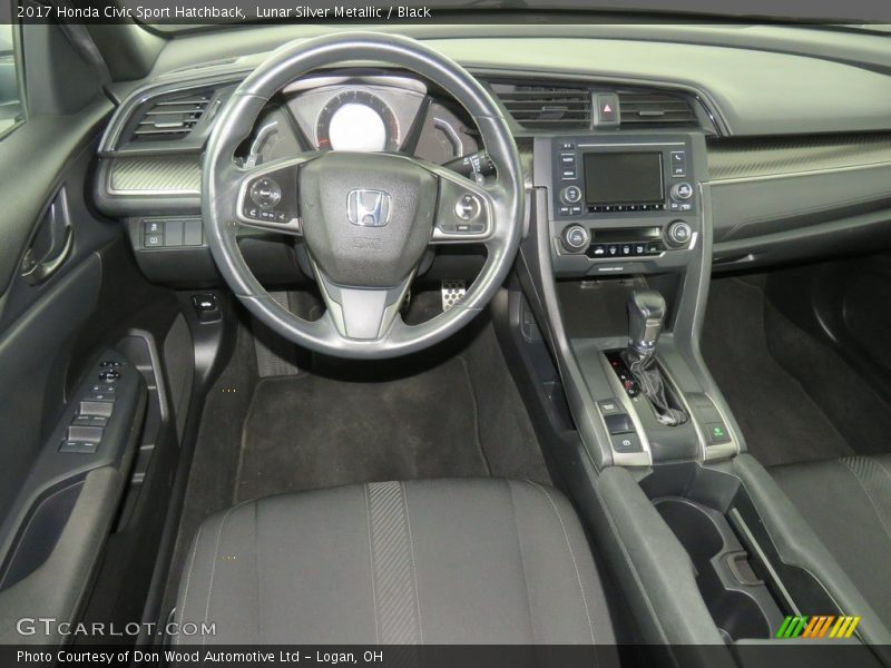 Lunar Silver Metallic / Black 2017 Honda Civic Sport Hatchback
