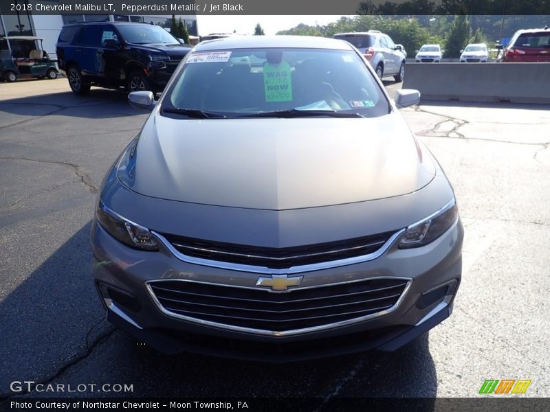 Pepperdust Metallic / Jet Black 2018 Chevrolet Malibu LT