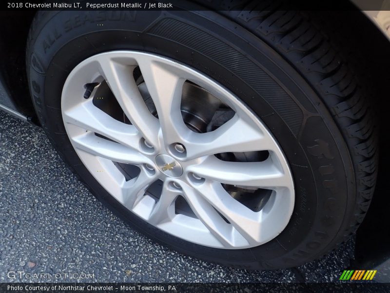 Pepperdust Metallic / Jet Black 2018 Chevrolet Malibu LT