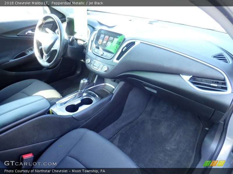 Pepperdust Metallic / Jet Black 2018 Chevrolet Malibu LT