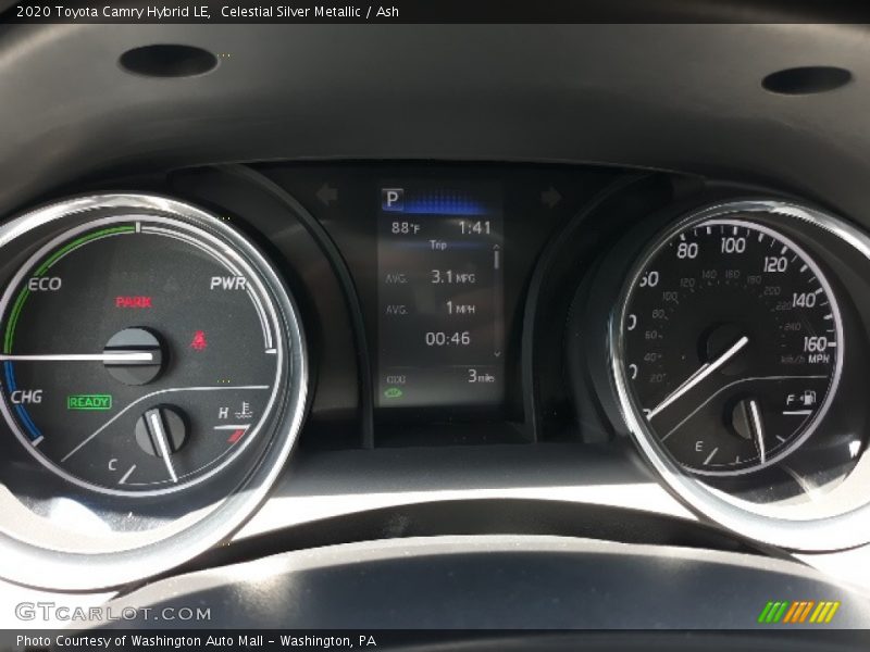 Celestial Silver Metallic / Ash 2020 Toyota Camry Hybrid LE