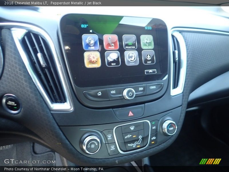 Pepperdust Metallic / Jet Black 2018 Chevrolet Malibu LT
