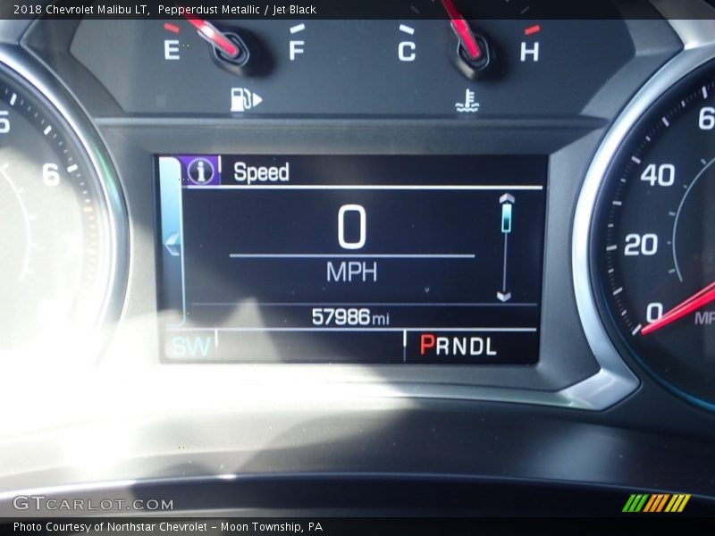 Pepperdust Metallic / Jet Black 2018 Chevrolet Malibu LT