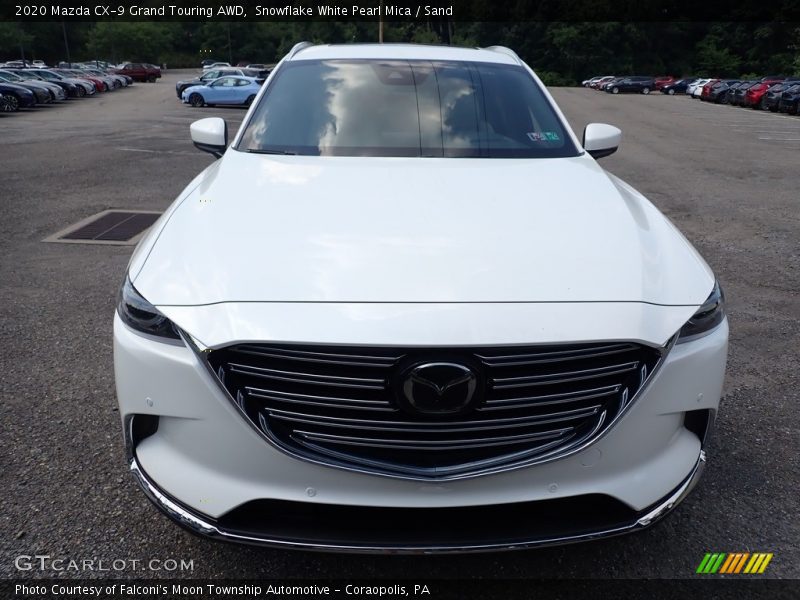 Snowflake White Pearl Mica / Sand 2020 Mazda CX-9 Grand Touring AWD