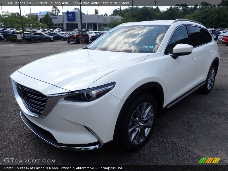 Snowflake White Pearl Mica / Sand 2020 Mazda CX-9 Grand Touring AWD