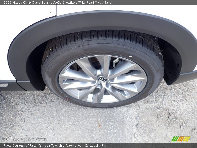 Snowflake White Pearl Mica / Sand 2020 Mazda CX-9 Grand Touring AWD