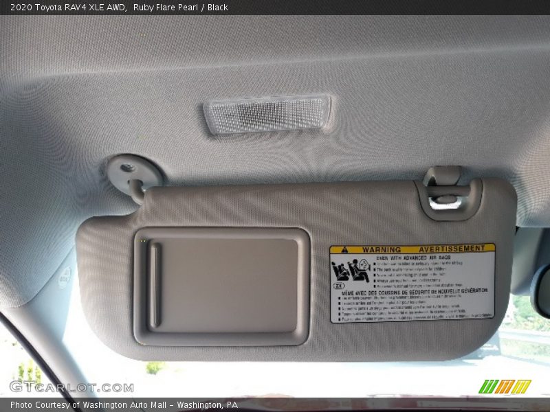 Ruby Flare Pearl / Black 2020 Toyota RAV4 XLE AWD