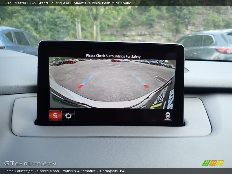 Snowflake White Pearl Mica / Sand 2020 Mazda CX-9 Grand Touring AWD