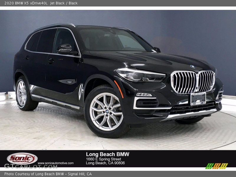 Jet Black / Black 2020 BMW X5 xDrive40i