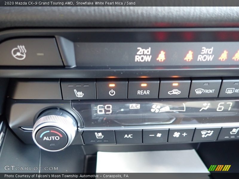 Snowflake White Pearl Mica / Sand 2020 Mazda CX-9 Grand Touring AWD