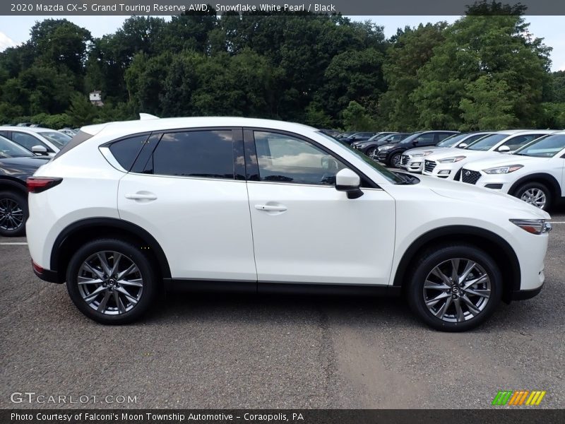 Snowflake White Pearl / Black 2020 Mazda CX-5 Grand Touring Reserve AWD